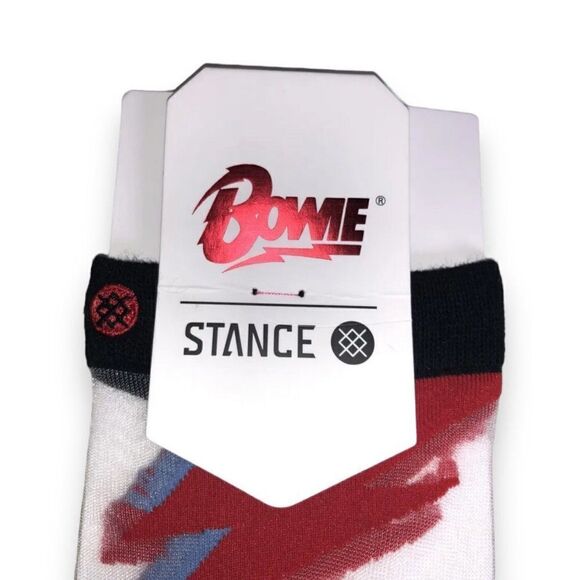 Stance David Bowie Rebel Rebel Sheer Ankle Socks Limited Edition RARE NWT - Picture 3 of 4